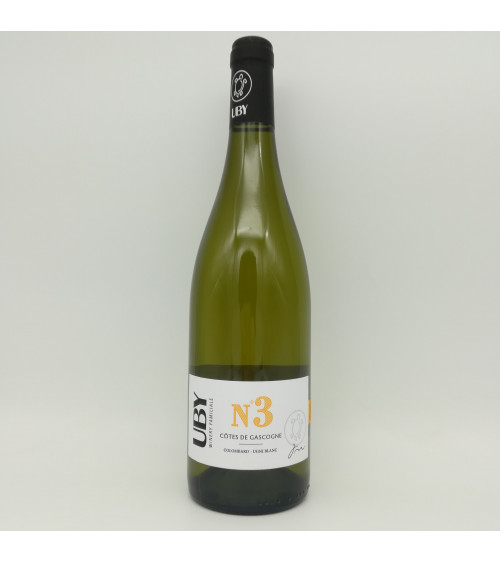Uby blanc n°3 Colombard-Ugni blanc -2022- Côtes de Gascogne