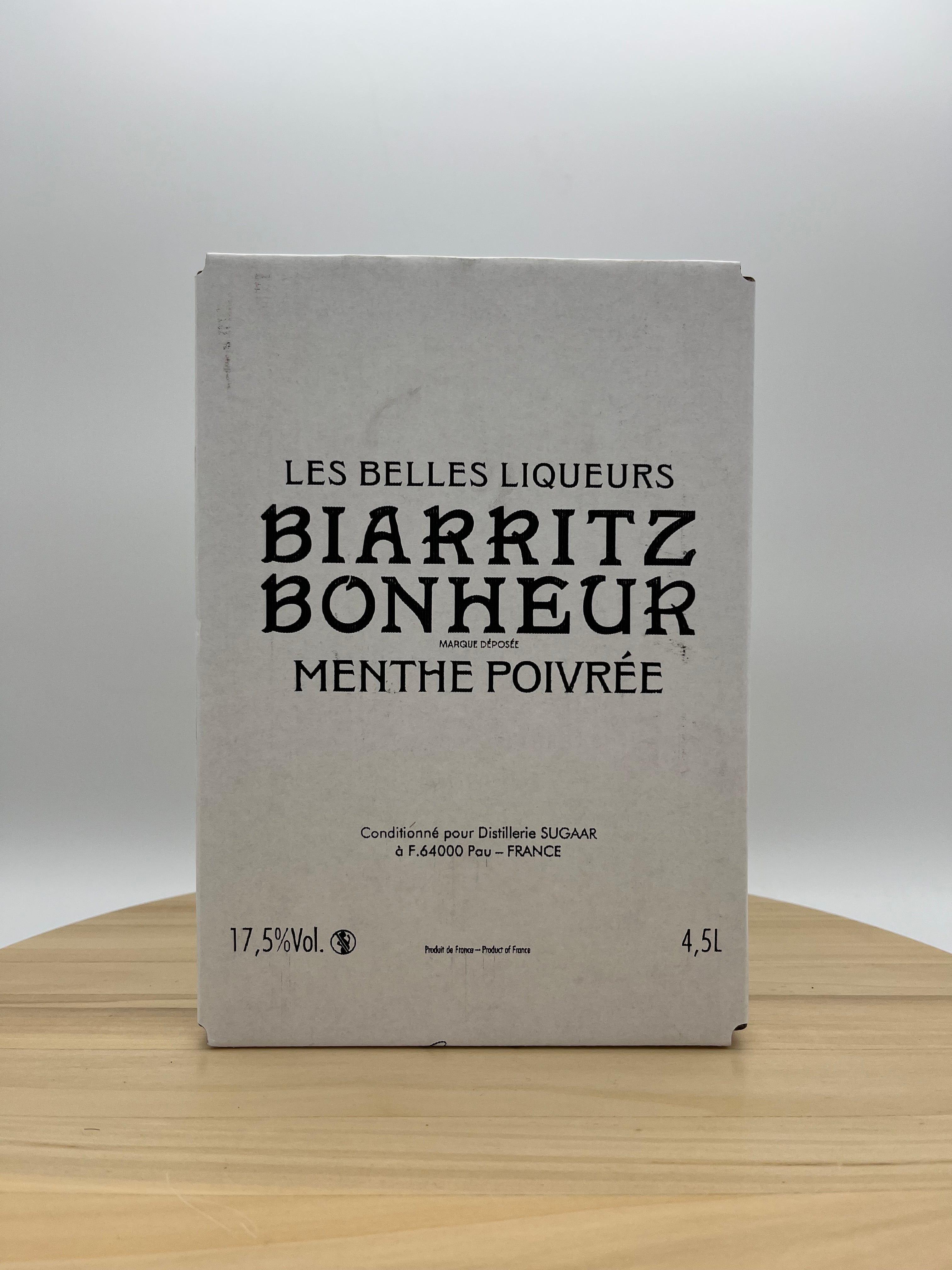 Biarritz Bonheur – Liqueur de Menthe Poivrée Bag in Box de 4,5L
